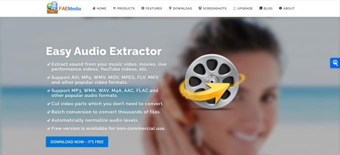 Free Audio Editor audio extractor